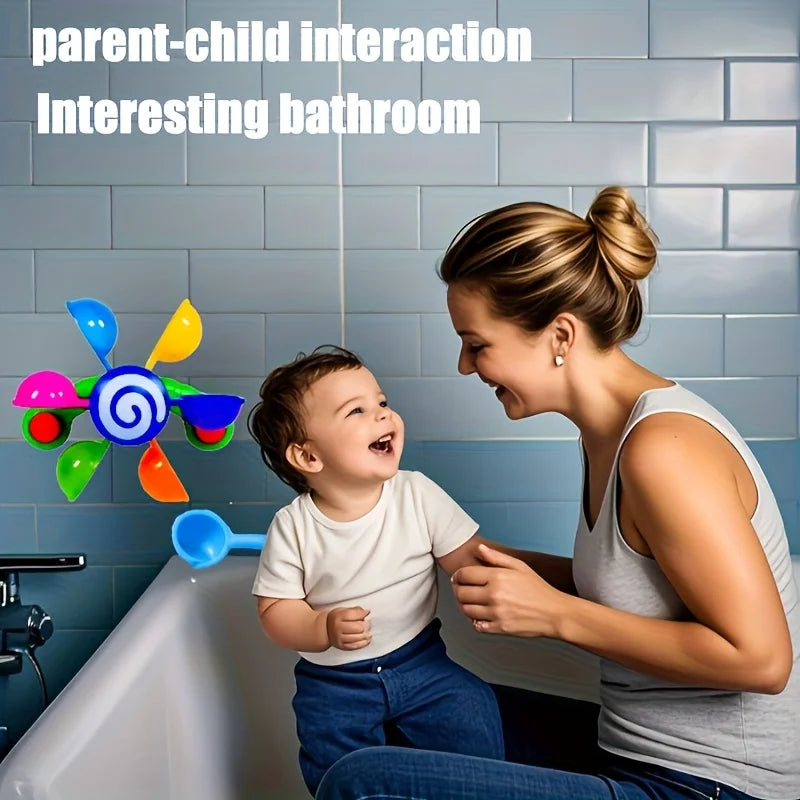 Spinning Bath Toy – Baby Water Windmill Sensory Play