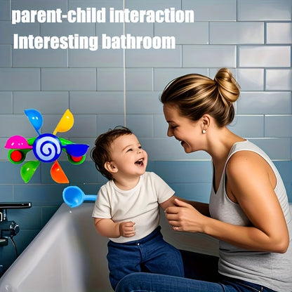 Spinning Bath Toy – Baby Water Windmill Sensory Play