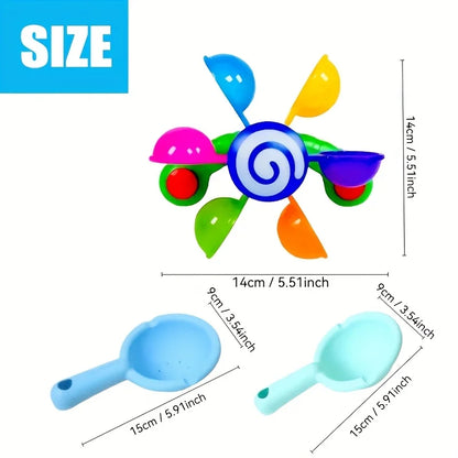 Spinning Bath Toy – Baby Water Windmill Sensory Play