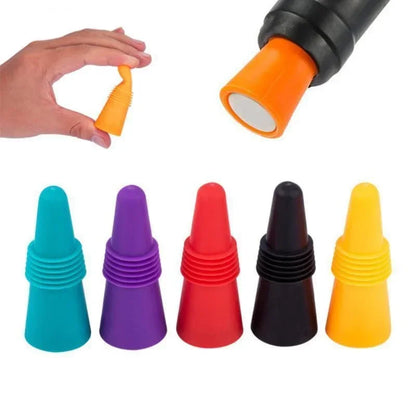 Silicone Bottle Stopper Reusable Wine & Champagne Sealer