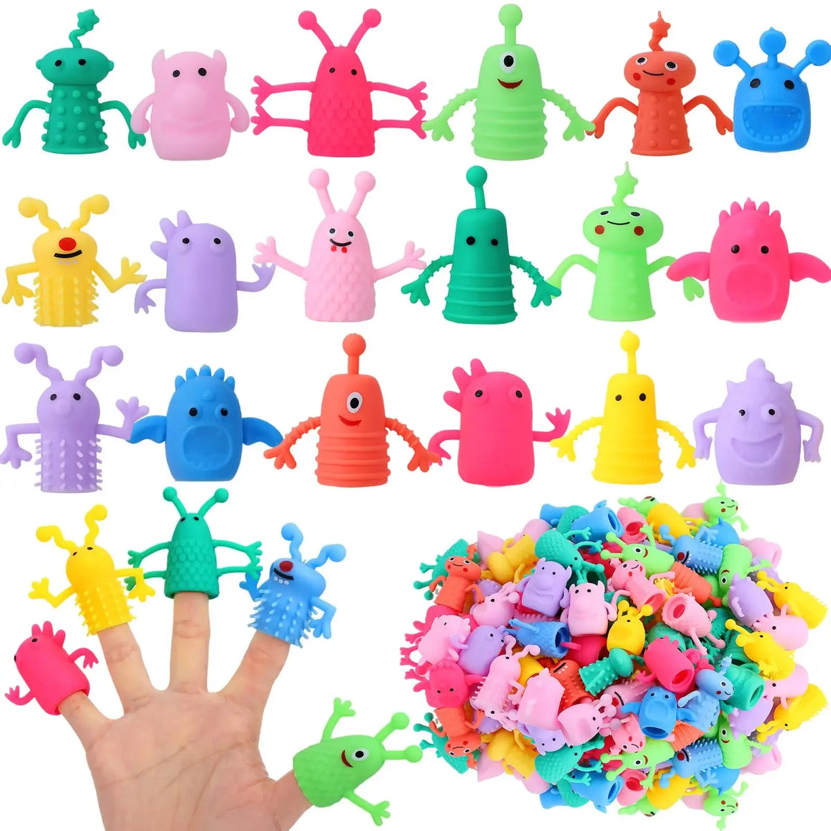 Monster Finger Fidget Toys – Soft Silicone Finger Toppers