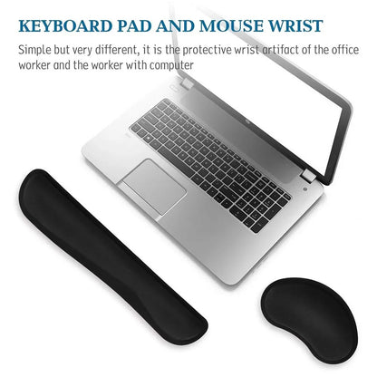 Memory Foam Mouse Pad – Wrist Rest for Computer & Laptop