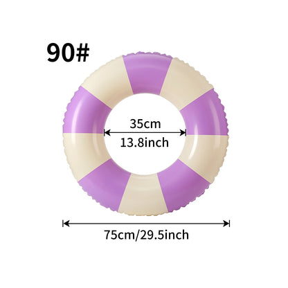 Inflatable Swimming Ring Macaron Pool Float for Summer Pool Parties