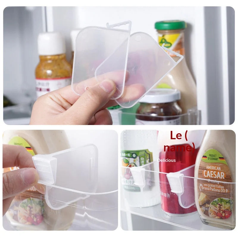 Refrigerator Shelf Divider Clips – Adjustable Fridge Organizer