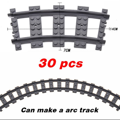 Train Building Set with Flexible Tracks – Railway Model Blocks