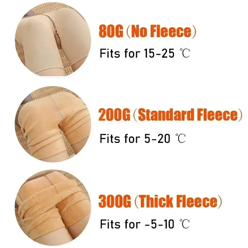 Women’s Thermal Tights – Warm Winter High Waist Pantyhose