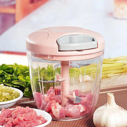 500/900ML Manual Garlic Chopper Garlic Crusher Vegetable Cutter
