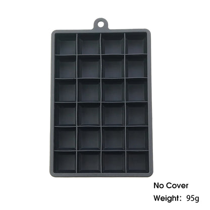 24-Hole Silicone Ice Cube Tray with Lid – Easy Kitchen Freezing Mold
