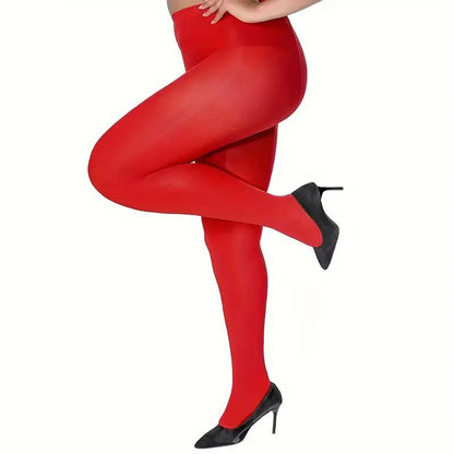 120D Velvet Tights for Women – Soft Plus Size Pantyhose