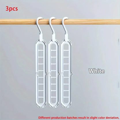 Foldable Clothes Hanger – 9-Hole Space-Saving Closet Organizer