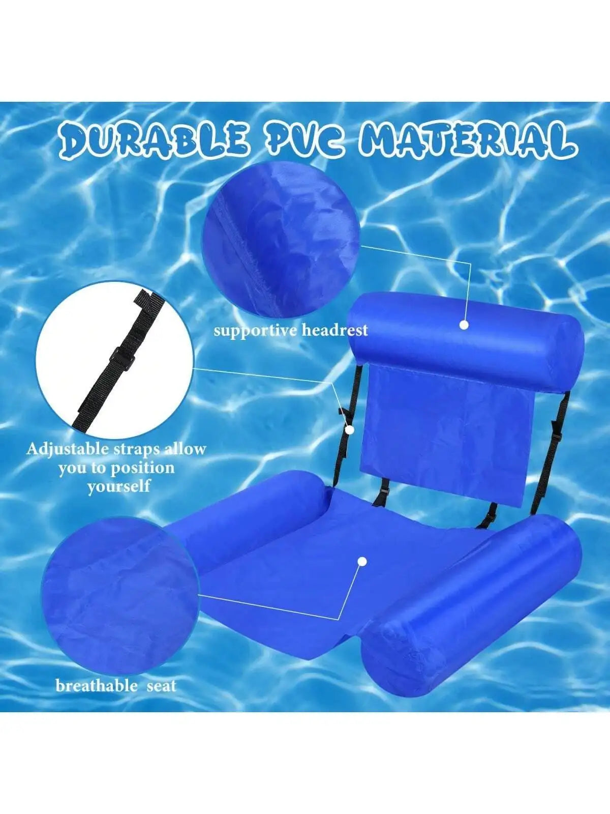 Inflatable Pool Float for Adults – Multi-Purpose Water Hammock
