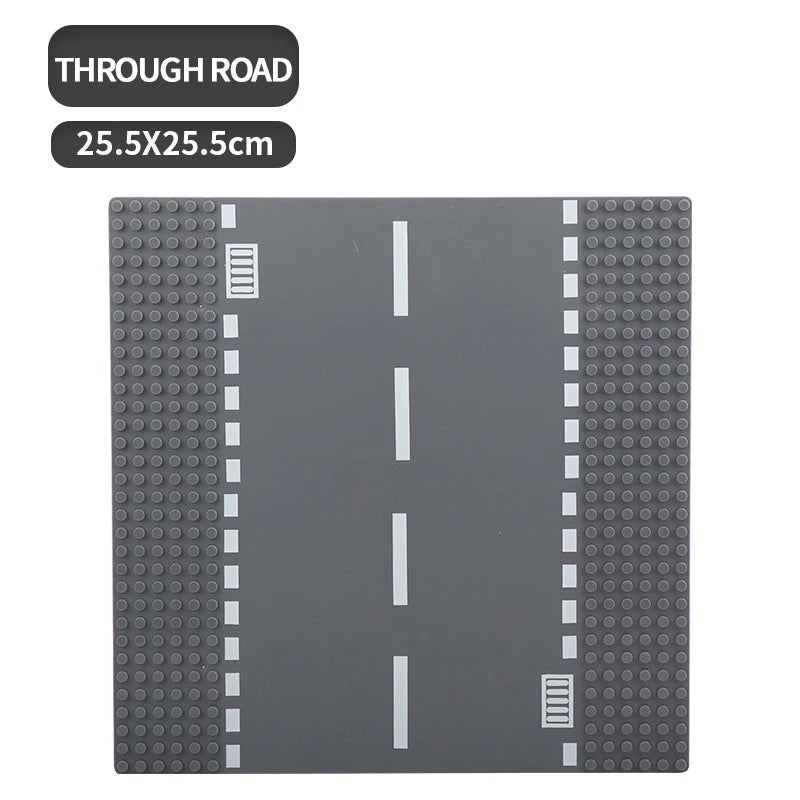 Building Block Base Plates – City Road Construction Set