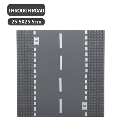 Building Block Base Plates – City Road Construction Set