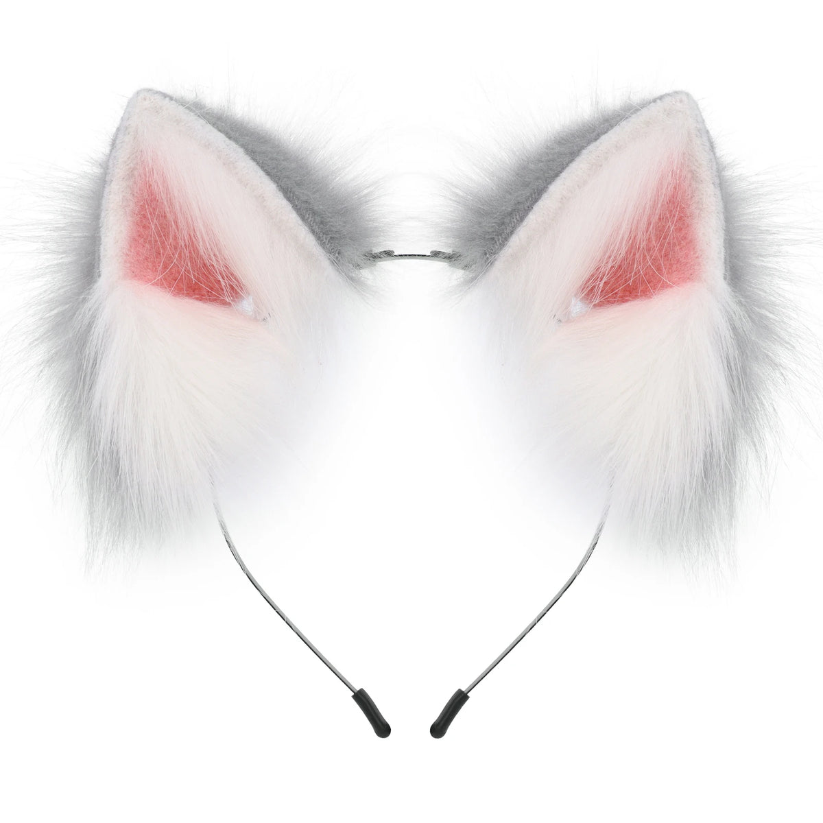 Handmade Faux Fur Animal Ears Headband Furry Cat Fox Ear Hairhoop Headwear Costume Accessory for Cosplay Masquerade
