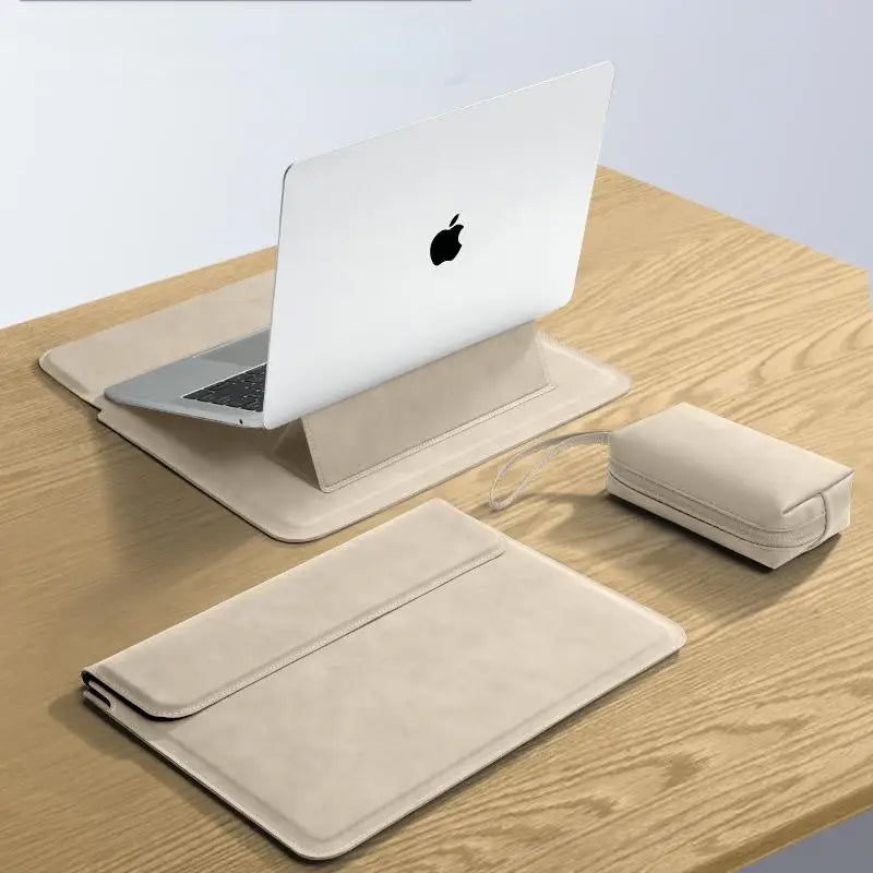 Laptop Sleeve Case Water Resistant PU Cover for 11–16 Inch Laptops