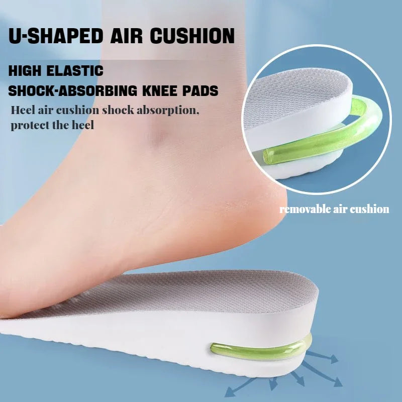 Height Increase Insoles – PU Shoe Inserts with Cushioned Support