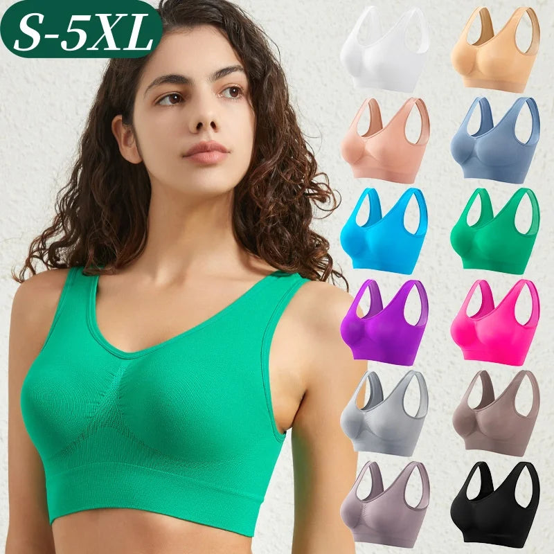Women’s Seamless Sports Bra – Push-Up Bralette