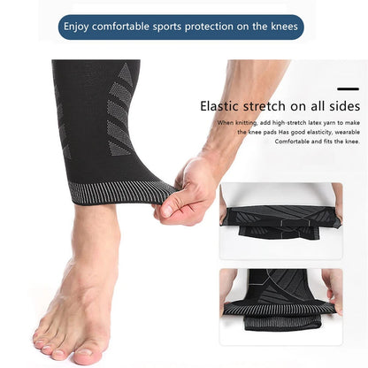 Full Leg Compression Sleeve with Knee Support for Sports & Training