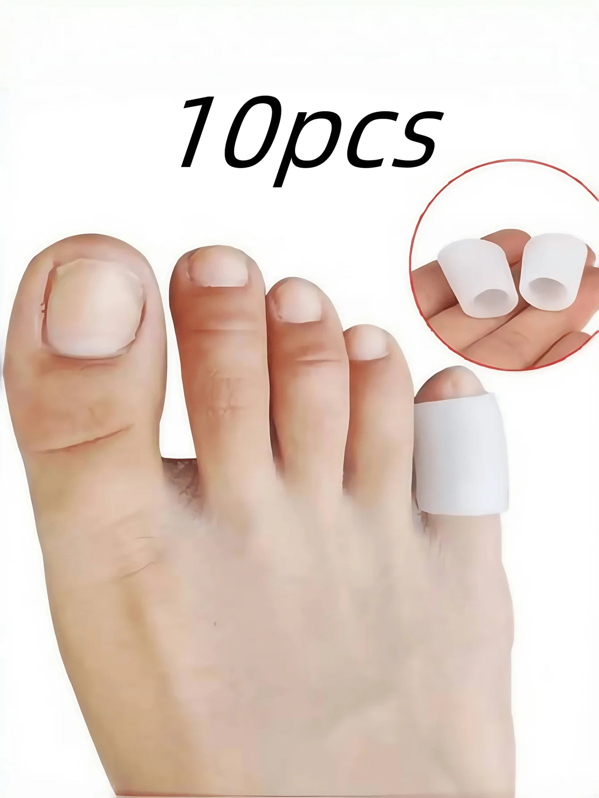 Silicone Toe Protectors – Soft Gel Cushion Foot Pads