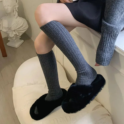 Thermal Knee High Socks for Women – Thick Winter Socks