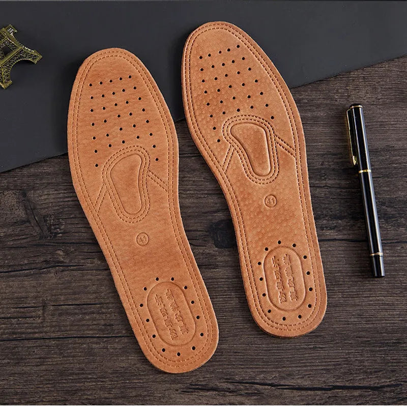 Cowhide Insoles – Leather Shoe Inserts for Boots & Sports Shoes