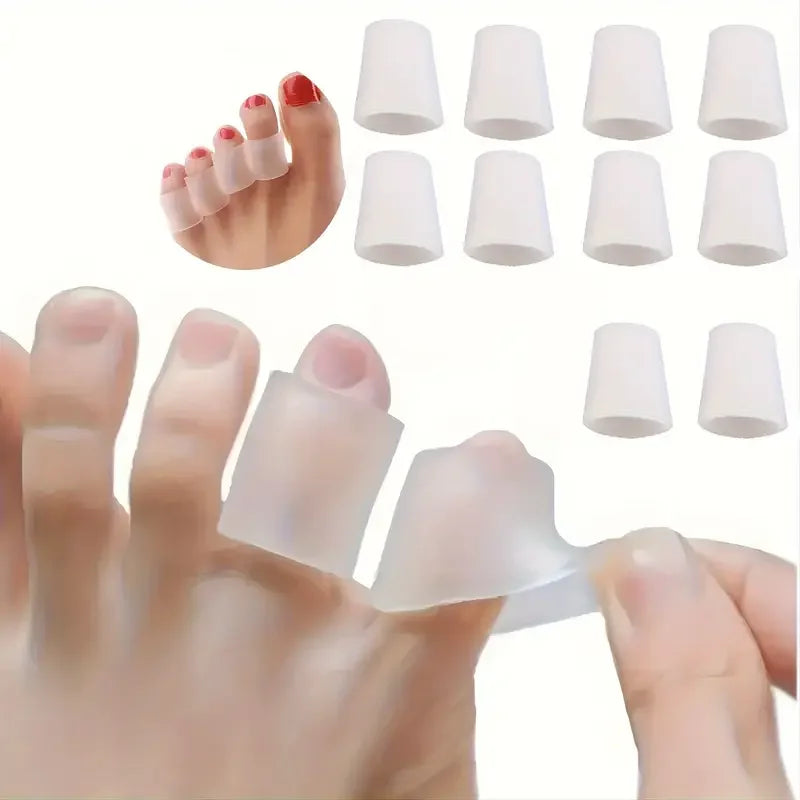 Silicone Toe Protectors – Soft Gel Cushion Foot Pads