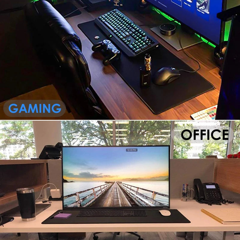 Large Gaming Mouse Pad – Non-Slip Stitched Edge Desk Mat