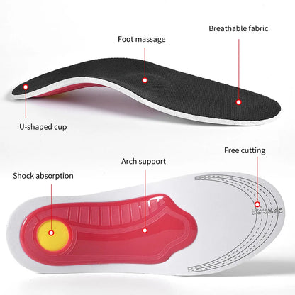 Orthotic Arch Support Insoles – EVA Cushion Inserts for Everyday Shoes