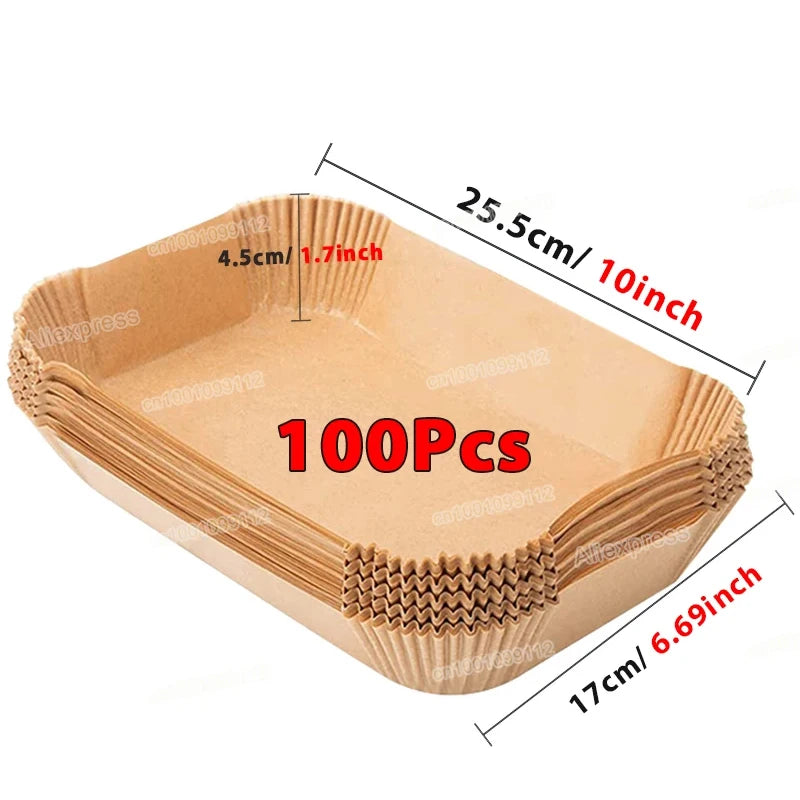 Air Fryer Paper Liners Disposable Round Parchment Baking Sheets