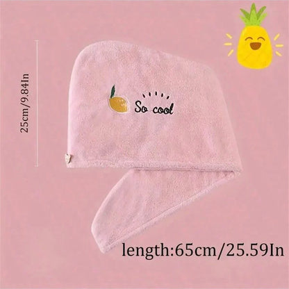 Hair Drying Cap – Absorbent Coral Fleece Hair Towel Wrap