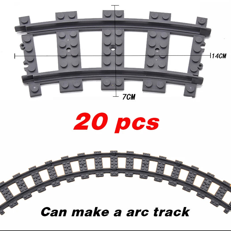 Train Building Set with Flexible Tracks – Railway Model Blocks