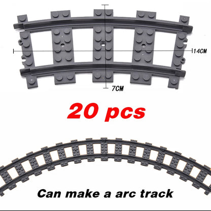 Train Building Set with Flexible Tracks – Railway Model Blocks