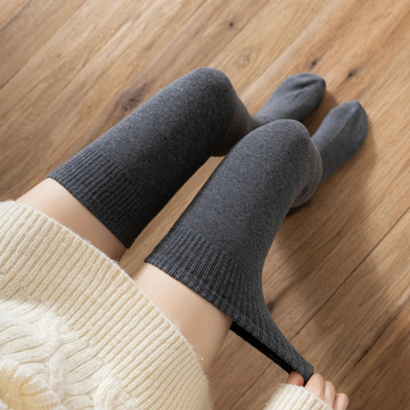 Women's Over Knee Socks – Cotton Anti Slip High Stretch Stockings