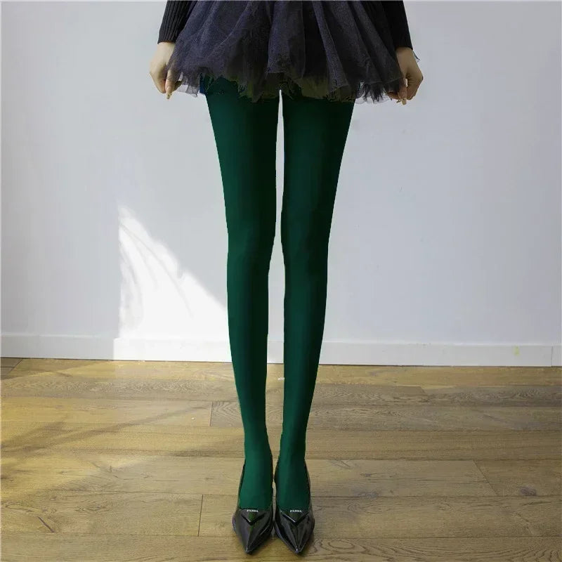 Red Tights – Burgundy Lace Style for Women