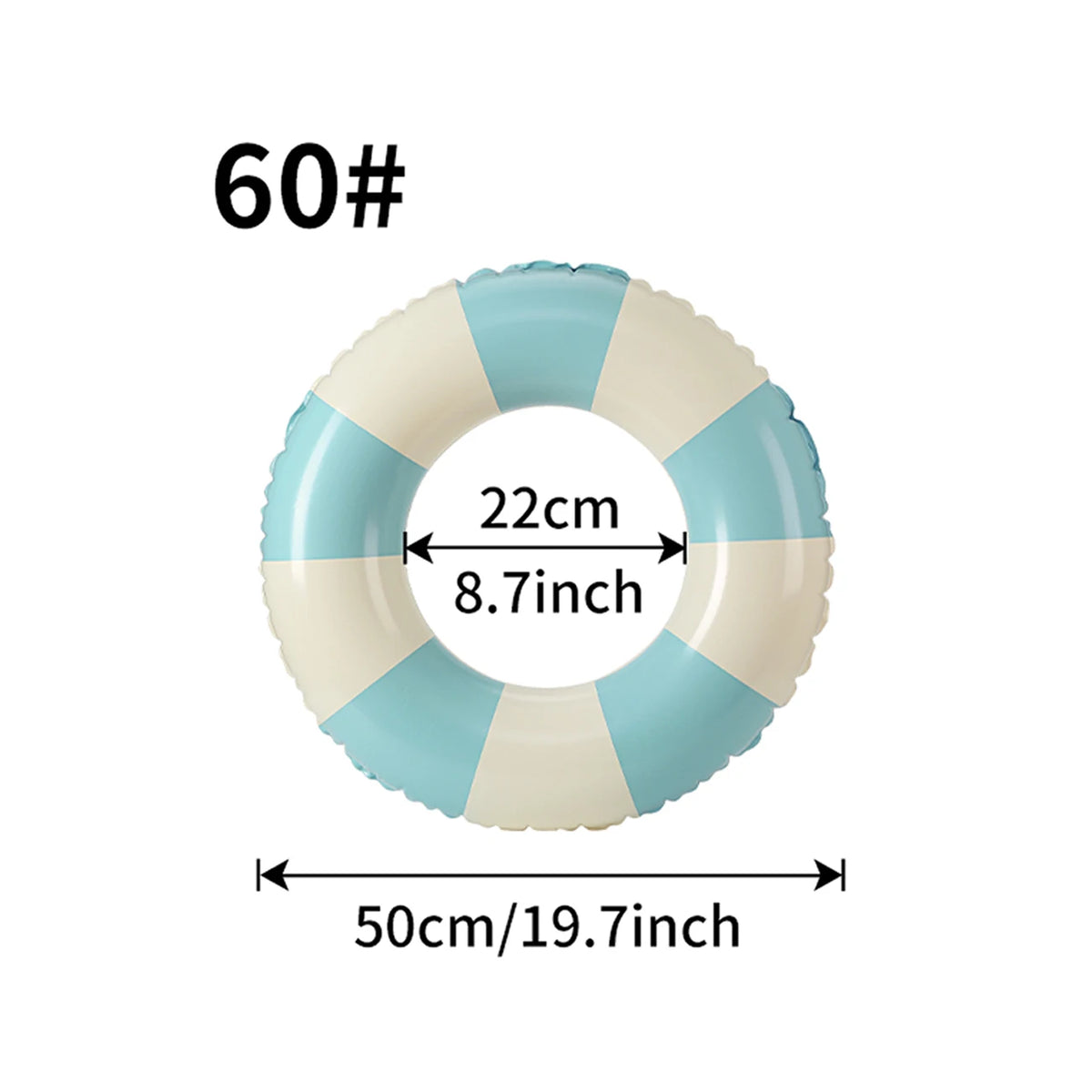 Inflatable Swimming Ring Macaron Pool Float for Summer Pool Parties