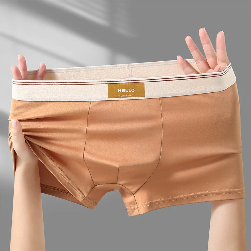 Men’s Boxer Briefs – Mid-Waist Stretch Knit Underwear