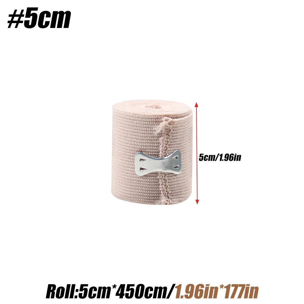 Elastic Bandage Wrap with Clips Compression Wrist Ankle Knee Support