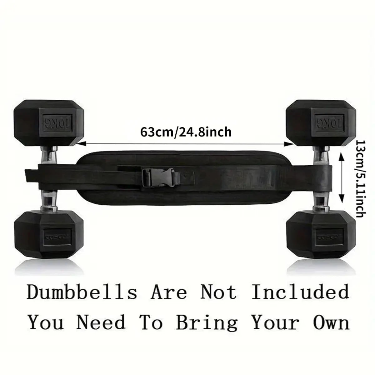 Weighted Waist Belt – Adjustable Hip Bridge Belt for Home Workouts