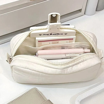 Large Pencil Case Zipper Pen Bag Portable Stationery Pouch for School