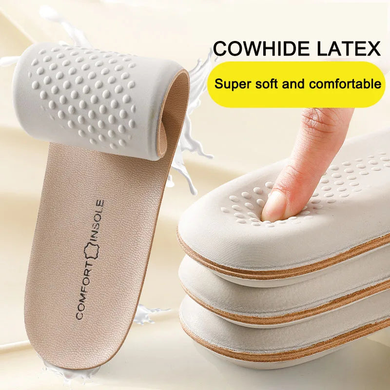 Leather Insoles – Arch Support Shock Absorbing Shoe Inserts