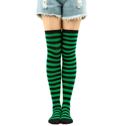 Striped Over the Knee Socks – Long Pinstripe Style
