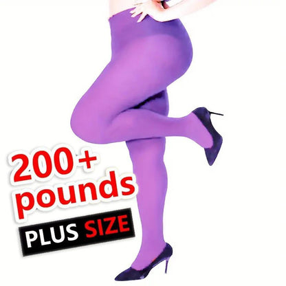 120D Velvet Tights for Women – Soft Plus Size Pantyhose