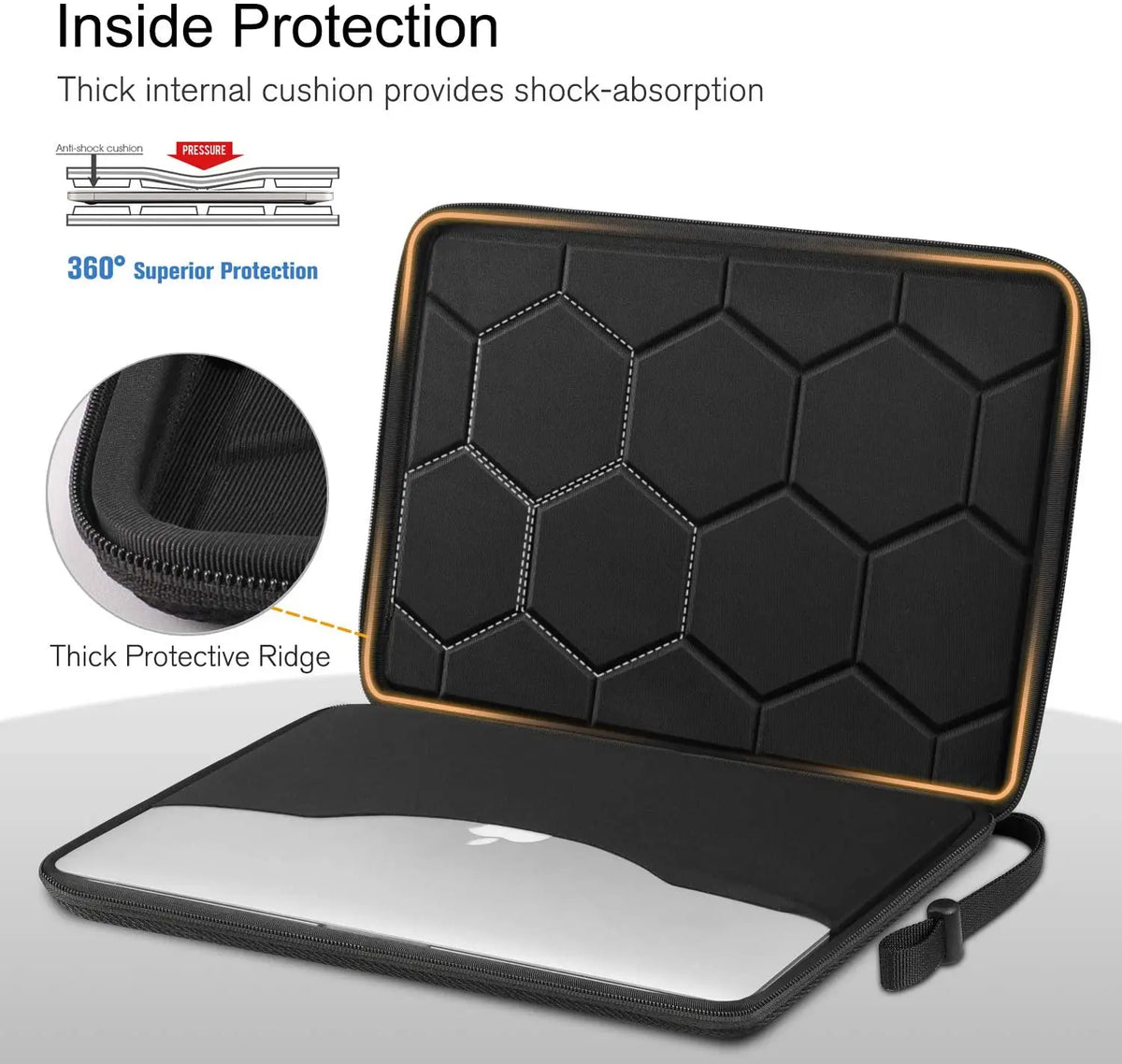 EVA Laptop Sleeve Bag – Protective Zipper Case for 13–15.6 Inch