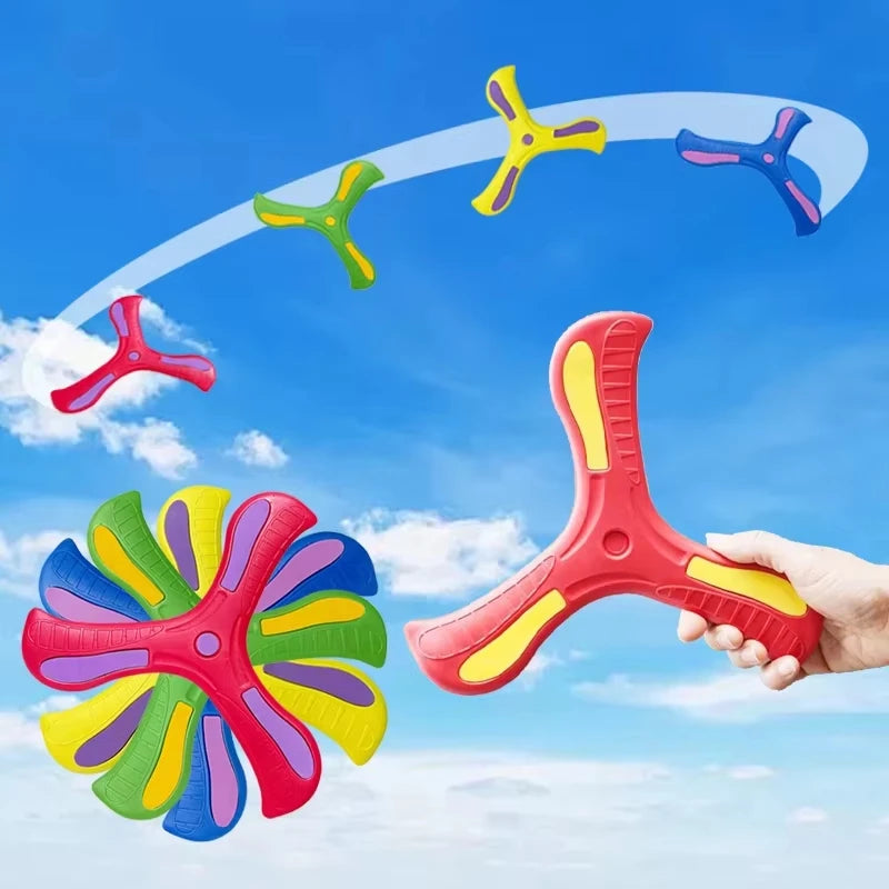Soft Boomerang – Three-Leaf Night Light Flying Disc