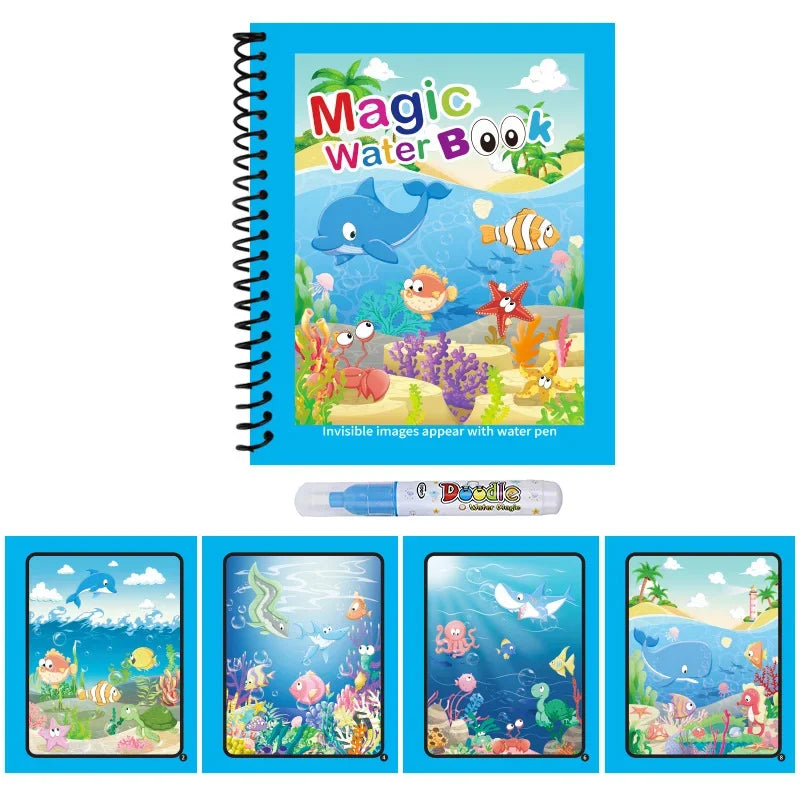 Magic Water Coloring Book