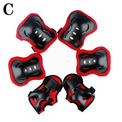 Kids Protective Gear Set with Knee, Elbow Pads & Wrist Guards