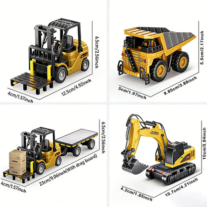 Remote Control Construction Vehicle – 1:64 Crane & Forklift