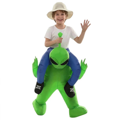Inflatable Alien Costume for Children, Alien Costume for Adults, Funny Party Costume, Halloween and Carnival Performance Costume