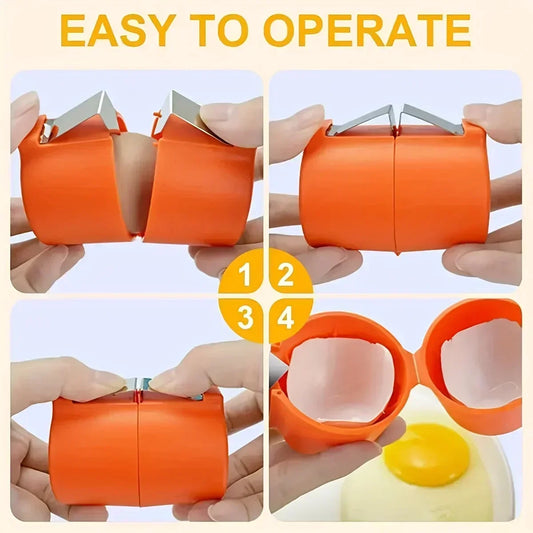 Egg Shell Opener Handheld Egg Cracker Cutter Kitchen Tool