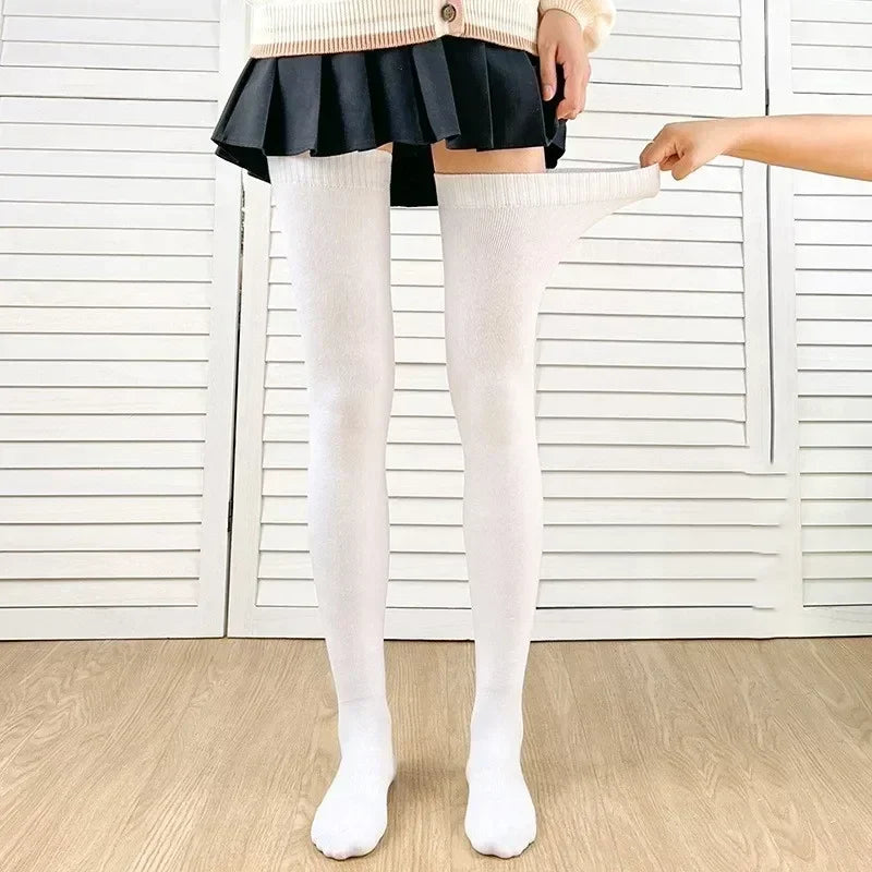 Women's Over Knee Socks – Cotton Anti Slip High Stretch Stockings